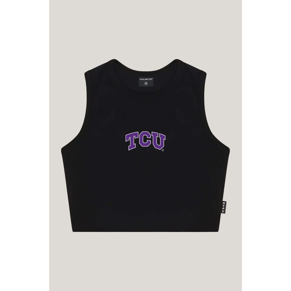 NWT Hype & Vice TCU Cut Off Tank Top Black Womens Size XS